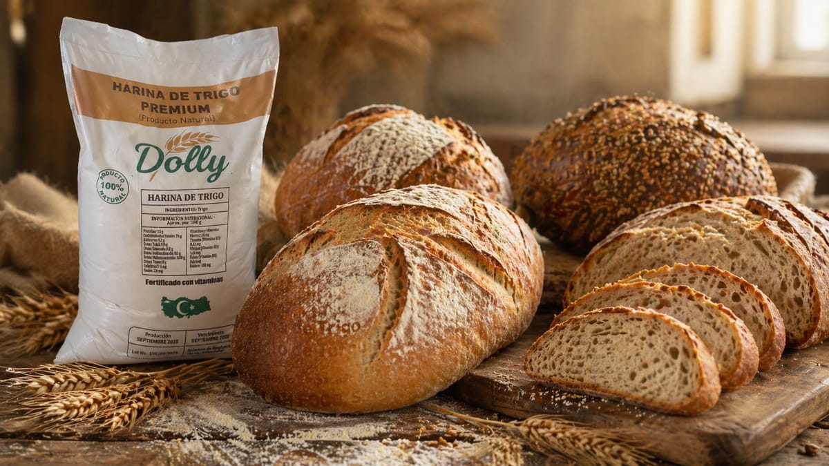 Pan artesanal con masa madre y harina DOLLY